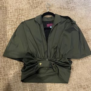 Talbot runhof Army green cape shirt